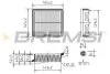 Фильтр воздушный (168x146x53) Honda Jazz II (GD) 1.2/1.3 iDSi 02-08 BREMSI FA1135 (фото 1)