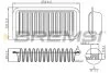 Фильтр воздушный (249x120x54) Daihatsu Great Wall Subaru Toyota 99- BREMSI FA1147 (фото 1)
