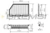 Фільтр повітряний Hyundai I30 1.4-1.6 D 1.6 i 11-/ Kia Cee D 1.0-1.6 i 1.4-1.6 CRDi 12-18 BREMSI FA1200 (фото 1)