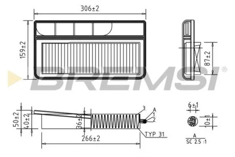 Фільтр повітряний Suzuki Ignis 1.3DDiS 03-12/Opel Agila 1.3CDTI 00-08 BREMSI FA1229