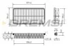 Фільтр повітряний Toyota Avensis 2.0D-4D 00-03/Corolla/Camry 1.8-2.0D 83-01/Rav4 2.0 16V/D-4D 94-05 BREMSI FA1351 (фото 1)