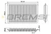 Фильтр воздушный Mazda 3 1.4/1.6i 03-15 BREMSI FA1393 (фото 1)