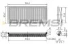 Фільтр повітряний BMW 3 (E36) 1.8TDS 94-01 BREMSI FA2100 (фото 1)