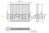 Фільтр салону Opel Astra F/G/H 96- (вугільний) BREMSI FC0107C (фото 1)