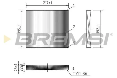 Фільтр салону Jeep Patriot/Dodge Avanger/Calibre 07- BREMSI FC0441
