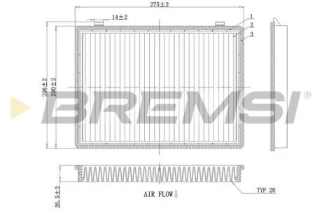 Фільтр салону Opel Antara/ Chevrolet Captiva 06- BREMSI FC0466