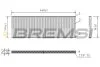 Фільтр салону Fiat Ducato/Citroen Jumper/Peugeot Boxer 94- BREMSI FC0967 (фото 1)
