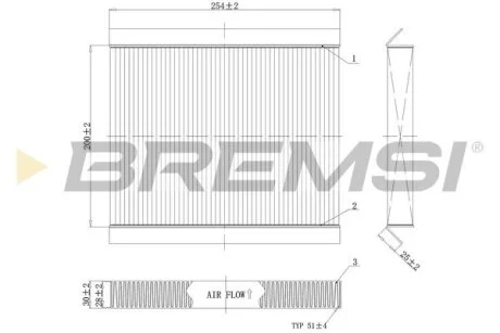 Фільтр салону Citroen Xsara Picasso 99-10/Xsara Coupe 00-04 BREMSI FC0978