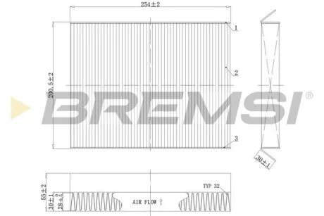 Фільтр салону Citroen Xsara Picasso 99-12 (вугільний) BREMSI FC0978C