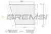 Фильтр салона MB E-class (W211) 02-13 (угольный) BREMSI FC0991C (фото 1)