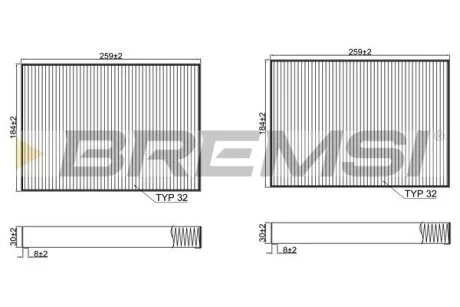 Автозапчасть BREMSI FC2540C