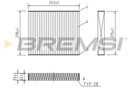 Автозапчасть BREMSI FC2542C