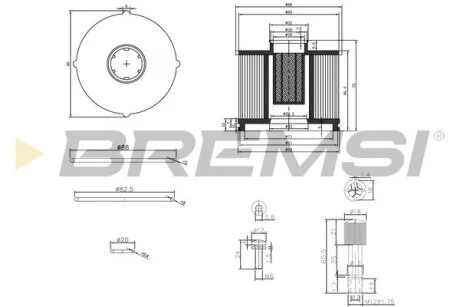 Фільтр паливний Renault Kangoo/Dokker/Duster/Logan 1.5dci 10- BREMSI FE0040