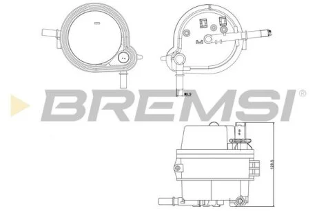 Фільтр паливний Citroen Nemo 1.4HDI 08-/ Peugeot 206 1.4HDI 01- BREMSI FE0160
