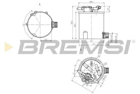 Фільтр паливний Dacia Logan 1.5DCI 07-15 BREMSI FE0783