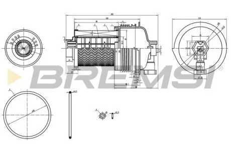 Фільтр паливний Ford Transit 2.0 TDCI 15- BREMSI FE0804