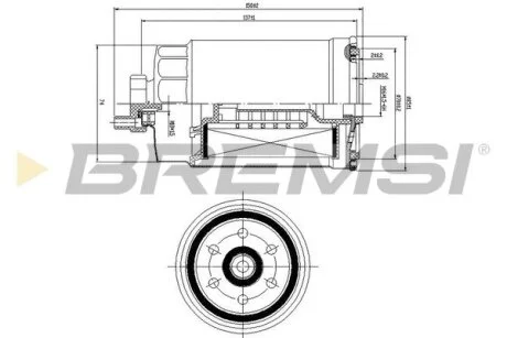 Фільтр паливний Fiat/Iveco 2.5D/2.8D/TD BREMSI FE0815