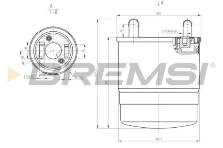 Фільтр паливний MB Sprinter 2.2CDI OM651 09- BREMSI FE0820