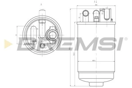 Фільтр паливний Audi A6/VW Passat 2.5TDI 97-05 BREMSI FE0829