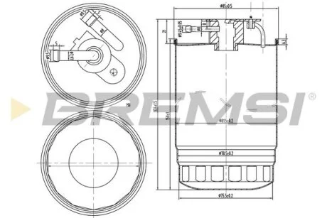 Фильтр топливный BMW 330D/530D 98- BREMSI FE0837