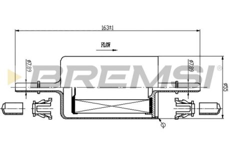 Фільтр паливний Opel Combo/Daewoo Lanos 1.4-1.6 BREMSI FE0846