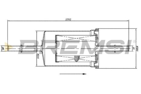 Фільтр паливний Ford Mondeo 1.0-2.0 Ecoboost/2.5 14-/Galaxy 1.5-2.0 15- BREMSI FE1513 (фото 1)