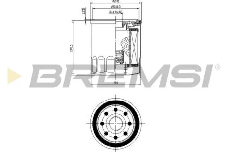 Фільтр масляний Toyota Corolla 1.3-1.8 89- BREMSI FL0026