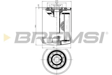 Фільтр масляний Renault Master/Peugeot Boxer/Fiat Ducato/Citroen Jumper 2.5D/2.8DTI/HDI 80- BREMSI FL0029