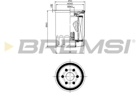 Фільтр масляний Fiat Doblo 1.2/1.4 00-/Opel Combo 1.4 12- BREMSI FL0144