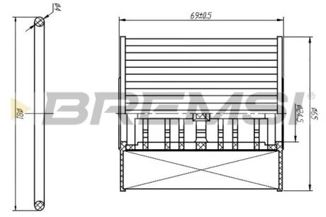 Фільтр масляний Ford Transit/Citroen Jumper 2.2HDI/2.4TDCi 06-/Peugeot 2.0HDI 03- BREMSI FL0250