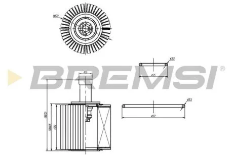 Фильтр масляный Subaru Justy IV/Trezia/Toyota Auris/Corolla/IQ/Verso S/Yaris 1.0-1.5 05- BREMSI FL0252