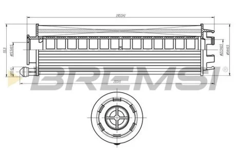 Фільтр масляний MB Sprinter (907,910) 20-/Vito (W447) 19-/E-class (W213) 18- OM654 BREMSI FL2350
