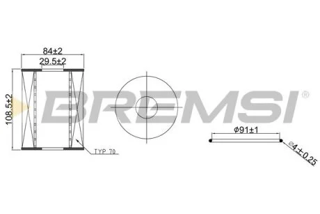 Автозапчасть BREMSI FL2543