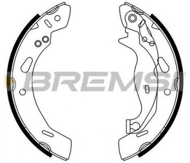 Гальмівні колодки зад. Ford Fiesta VI 08- (TRW) BREMSI GF0249 (фото 1)
