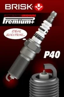 Свеча зажигания IRIDIUM PREMIUM+ BRISK P40