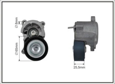Натяжник поликлинового пояса PSA C5/C8/Jumpy/405/406/ 1.8/2.2 00- CAFFARO 100500SP