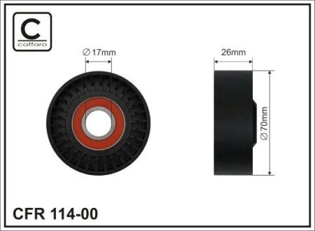 Ролик 11281407520 BMW CAFFARO 114-00