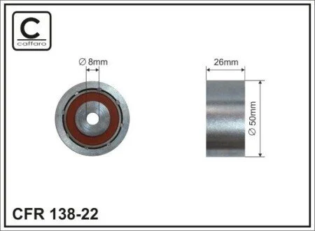 Ролик 1613838480 PEUGEOT / CITROEN CAFFARO 138-22