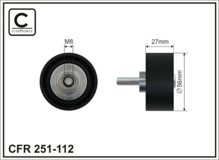 Ролик напрямний 11287800562 BMW CAFFARO 251-112