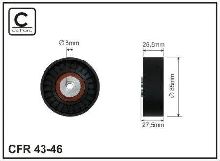 Ролик натяжний пас поліклиновий 077903341 VAG CAFFARO 43-46