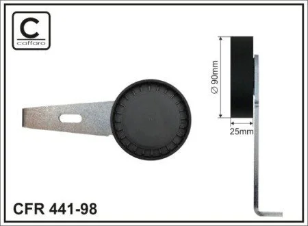 Натягувач 90x10x25 plastik CAFFARO 44198