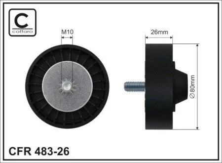 Ролик паразитный BMW 3 E90 05- CAFFARO 483-26