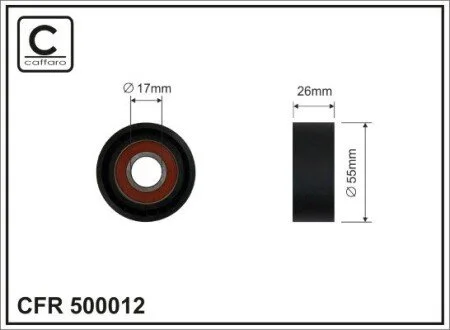 Ролик 11187603347 BMW CAFFARO 500012