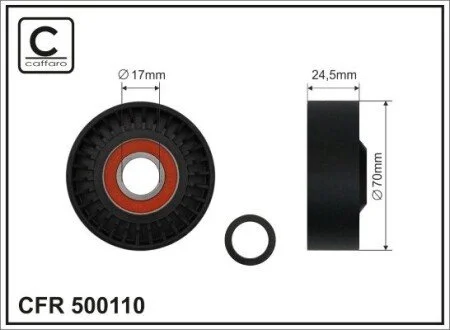 Ролик паска приводного 70x10x25 11287505566 BMW CAFFARO 500110