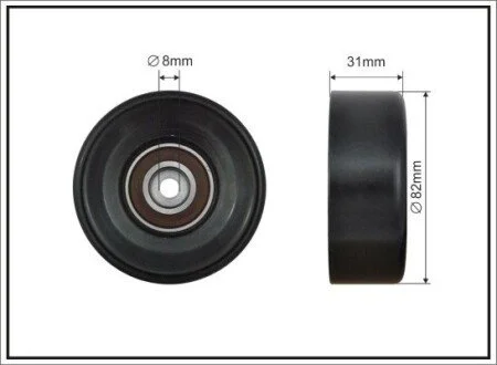 82x8x31 Ролик паска приводного Opel Astra/Insignia, Chevrolet Captiva 2.4 11- CAFFARO 500205