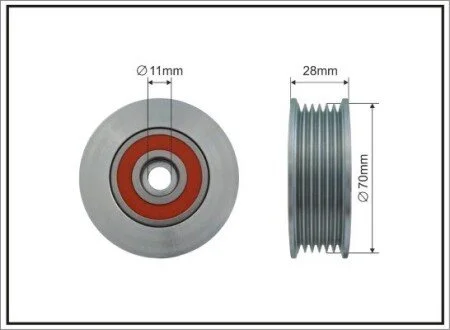 Ролик полосатый Mazda CAFFARO 500209