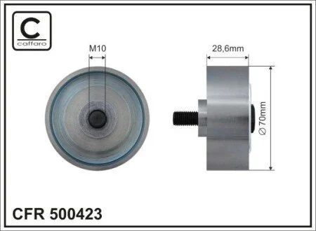 Ролик поликлинового ремня CAFFARO 500423