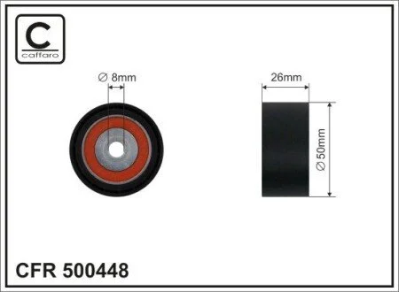 ROLKA PROWADZҐCA CITROEN PEUGEOT CAFFARO 500448
