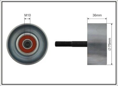 Ролик проміжний паска генератора Nissan Teana 2.8 07-15 / Murano 3.5 07-15 CAFFARO 500464
