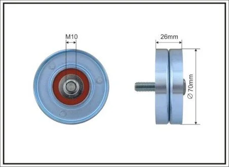 Ролик направляючий 04861633AA CHRYSLER / DODGE CAFFARO 60-05